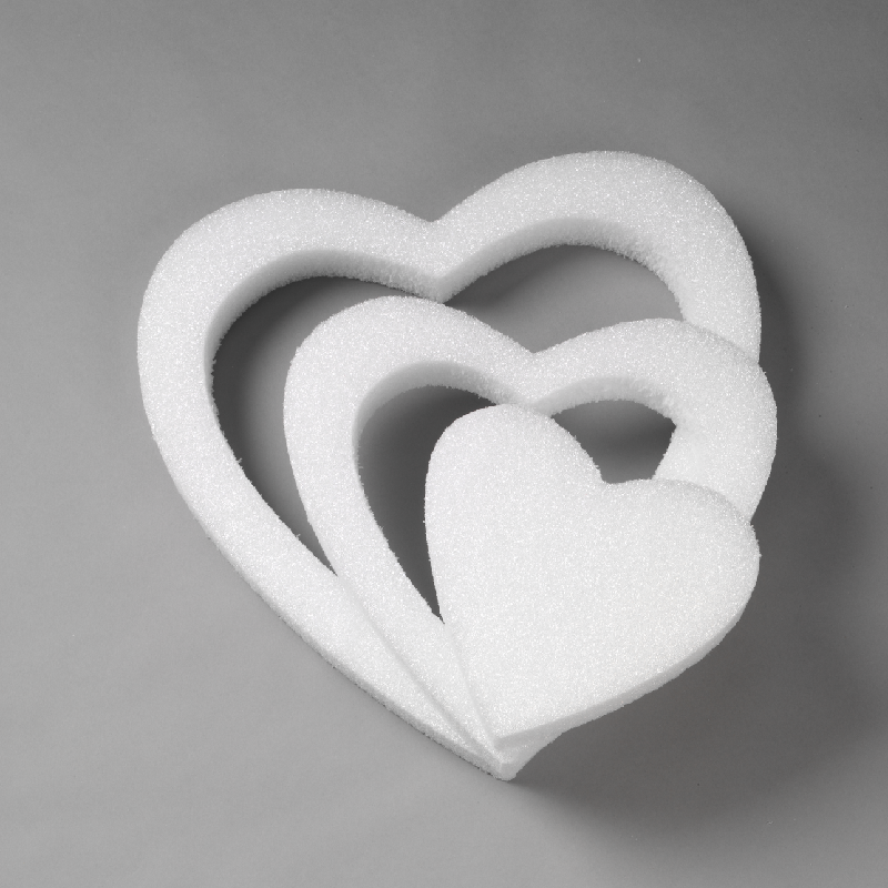 Heart - Nested - 20, 15, 10 x 2 - CraftFōM - White