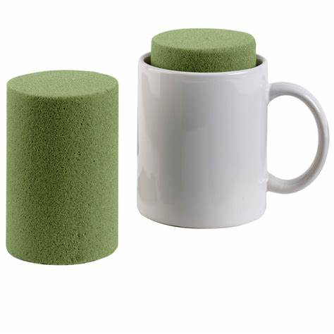 Desert Foam Mug Plug - 2.4 x 3.75"  - Green