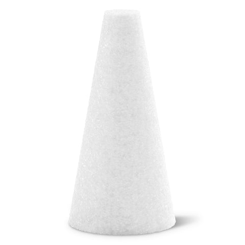 Cone - 6" x 3" - Styrofoam