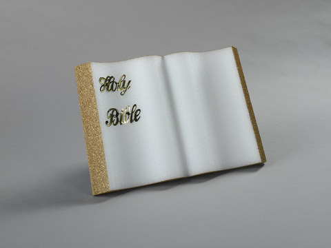 Bible - 12" x 8" x 1.5" Gold Letters-Gold Edges - CraftFōM®