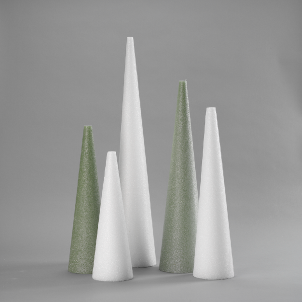 STYROFOAM CONE 12x5 WHITE