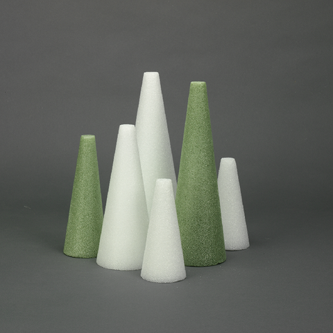 Cone - 3" x 2" - Styrofoam