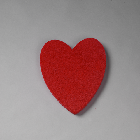 Heart - 2-1/2" x 5/16" - Painted Red - 12 pack