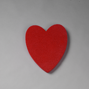 Heart - 3" x 1/2" - Painted Red