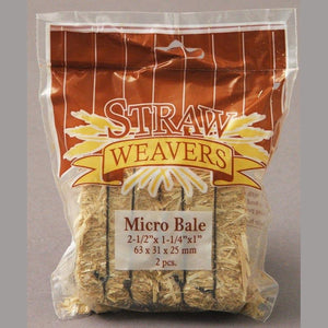 Micro Straw Bale 2.5" x 1.25" x 1" - 12pk bag