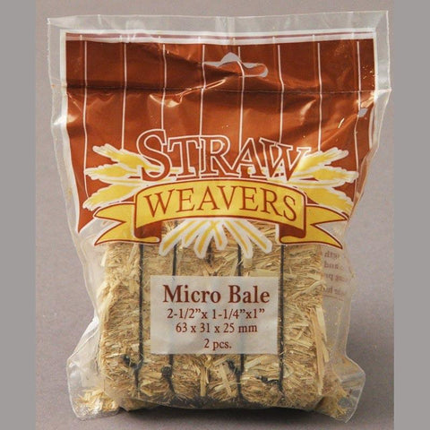 Micro Straw Bale 2.5" x 1.25" x 1" - 72pk Bulk Case