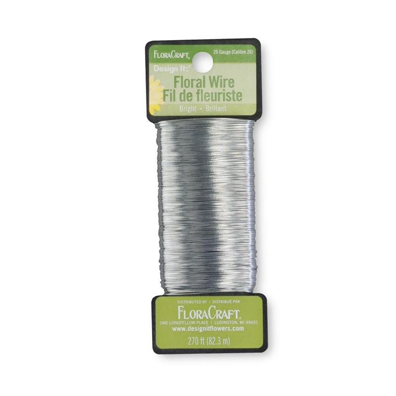 Floral Paddle Wire-26 Gauge Roll - Silver – The Craft Place USA