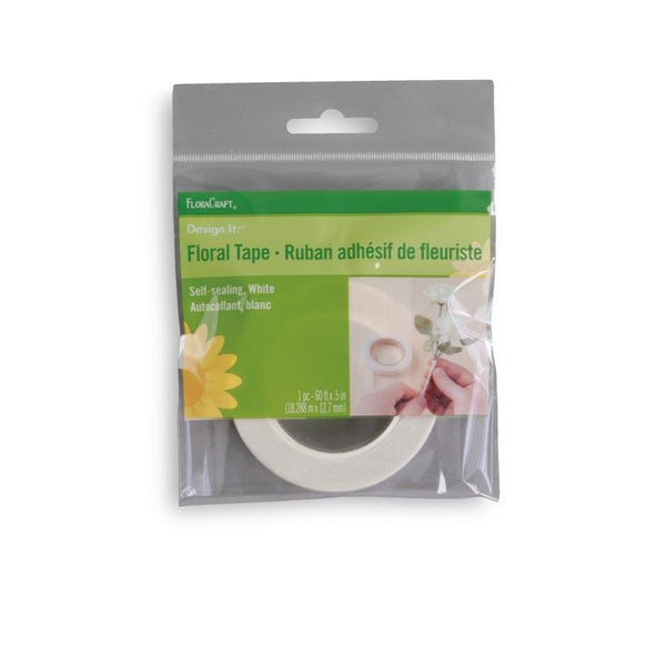 Craft Decor Floral Tape - White, 60 ft