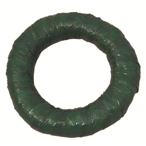 Straw Wreath- Green Wrapped - 8 "- Case of 15