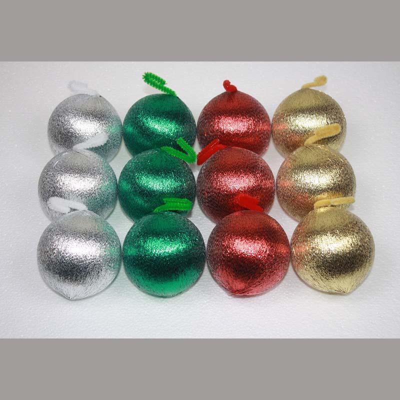 Multi-Pack Ball Ornament - 3 inch - Metallic Mix - 12pk