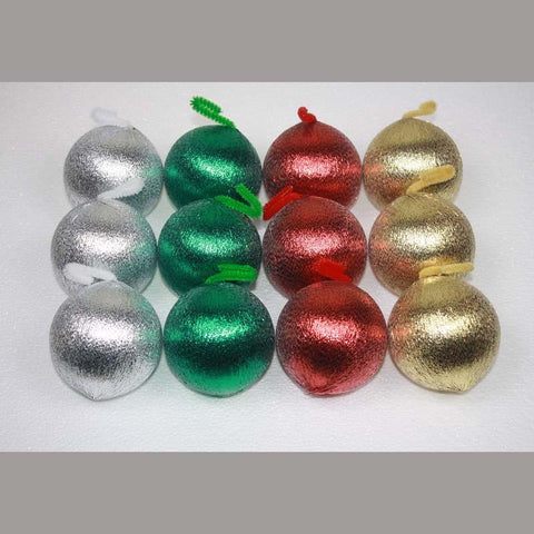 Multi-Pack Ball Ornament - 3 inch - Metallic Mix - 12pk