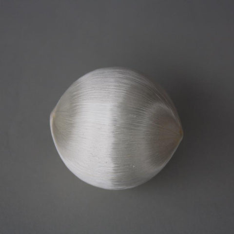 Ball Ornament - 3 inch - Satin White - 12pk